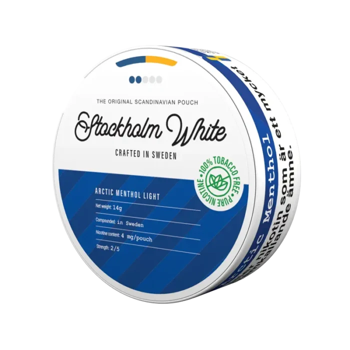 STOCKHOLM WHITE WHITE MENTHOL SLIM LIGHT 4 MG/G